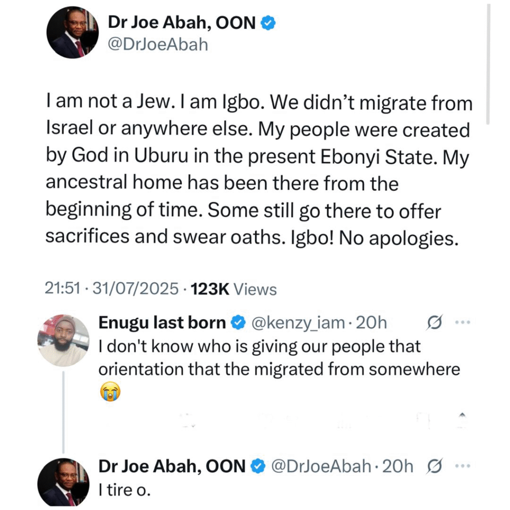 I am not a Jew. I am Igbo. We didn’t migrate from Israel or anywhere else- lawyer, Joe Abah tells Igbo people 4