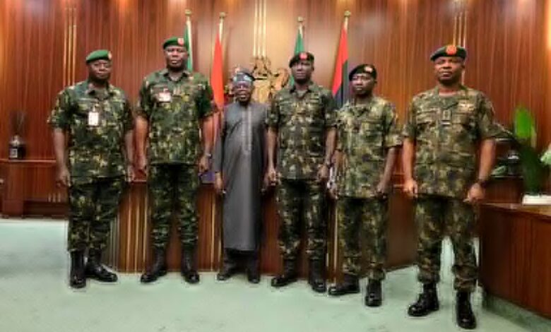 Tinubu Meets Newly Appointed Service Chiefs at Presidential Villa 2 Photo of Tinubu Meets Newly Appointed Service Chiefs at Presidential Villa