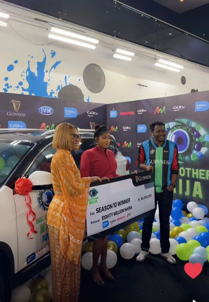 BBNaija season 10 winner Imisi receives N80m cash prize, SUV 4 BBNaija season 10 winner Imisi receives N80m cash prize, SUV 4