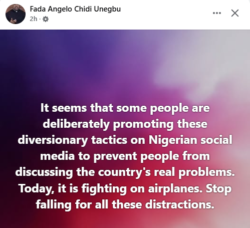 VDM and Mr Jollof's mid-flight fight is a "diversionary tactic to prevent people from discussing the country's real problem - Catholic Priest, Fr. Chidi Unegbu 6