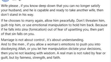 Photo of ”If you can’t satisfy your husband, don’t block him from taking a second wife” – Nigerian Woman tells married women