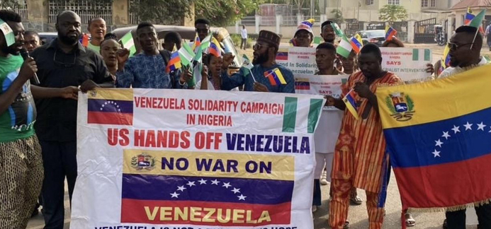 Nigeria-based Venezuela Solidarity Group Condemns US Military Strikes, Demands Whereabouts Of President Maduro 1
