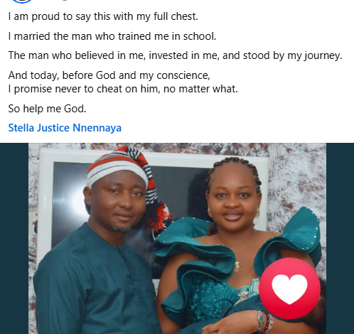 “I Married the Man Who Trained Me” — Nigerian Lawyer Pledges Lifelong Loyalty to Husband 3