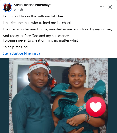 “I Married the Man Who Trained Me” — Nigerian Lawyer Pledges Lifelong Loyalty to Husband 4