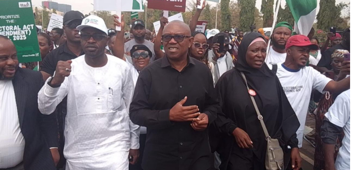 Peter Obi Leads Protests at National Assembly for Electoral Reform 1
