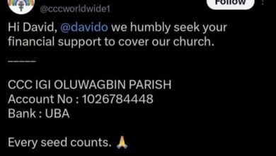 Photo of Celestial Church Appeals to Davido for Help to Complete Building Project