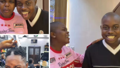 Photo of Streamer Peller shaves off his hair in support of his wife, Jarvis, amid online mockery