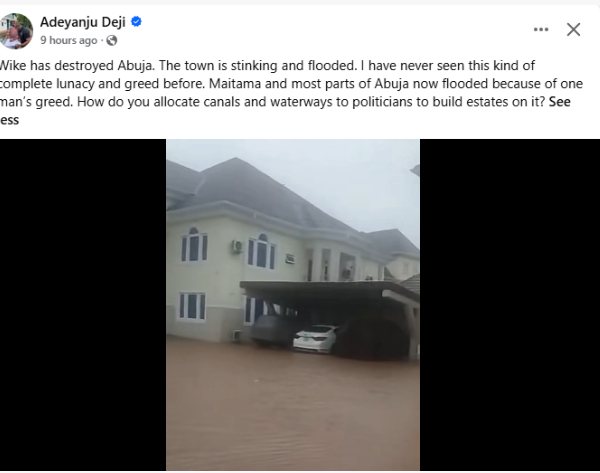 Wike has destroyed Abuja. The town is stinking and flooded - Activist Deji Adeyanju 4 Wike has destroyed Abuja. The town is stinking and flooded - Activist Deji Adeyanju 4
