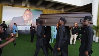 Photo of Olu Jacobs laid to rest in Lagos